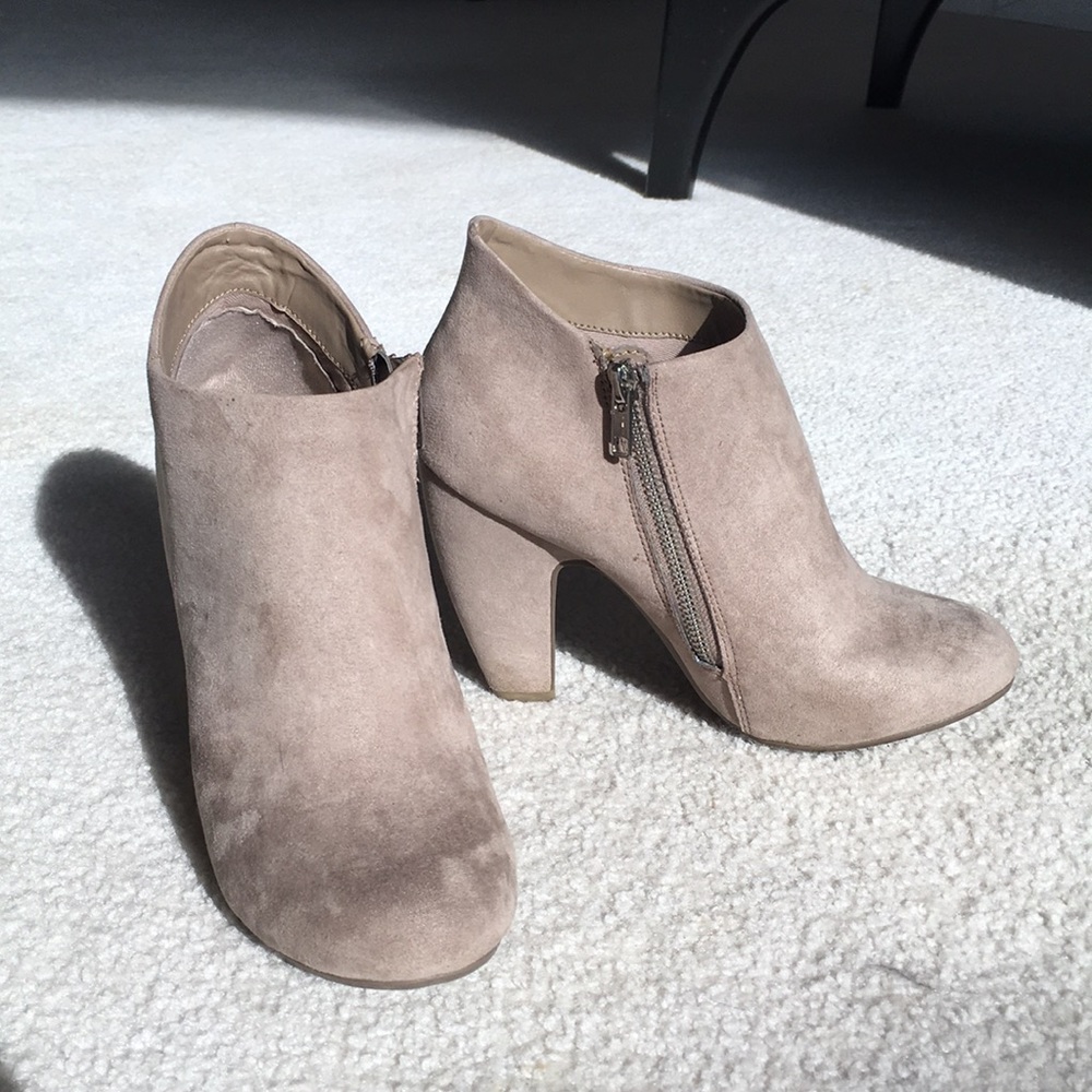 Faux Suede Booties